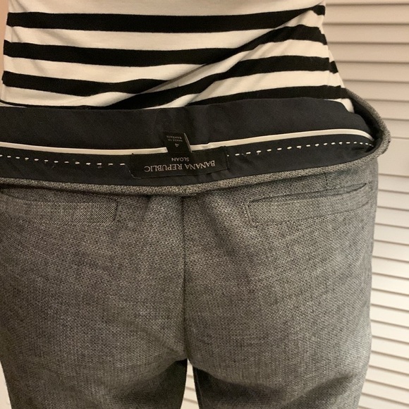 BANANA Republic Size 4 Gray Pants- Good Condition - Picture 9 of 15